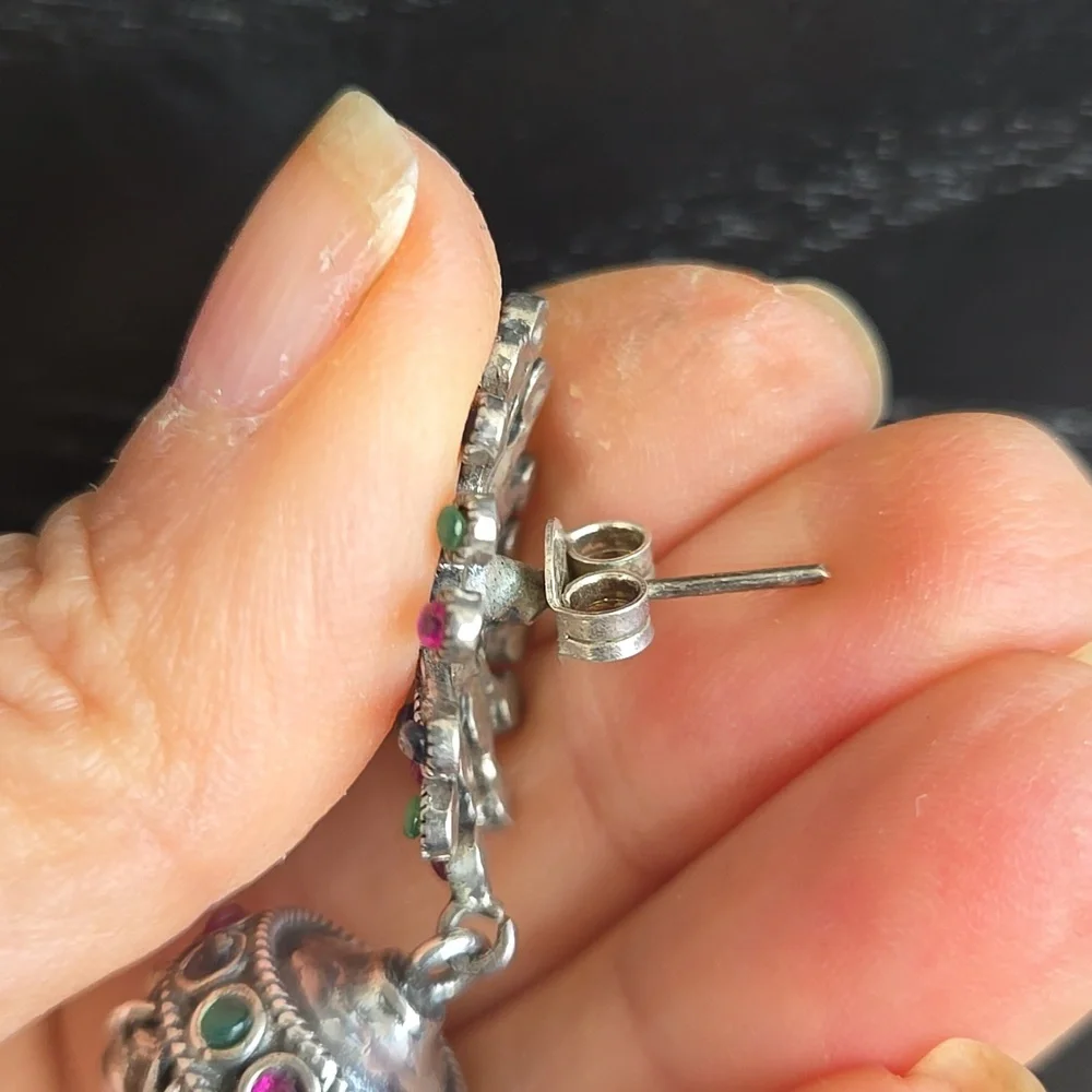 Multistone Jingling Earrings With Gift Box